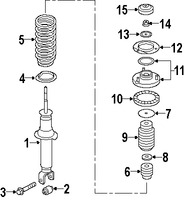 Foto de Buje Puntal De Suspensin Original para Suzuki Verona 2004 2005 2006 Marca SUZUKI Nmero de Parte 4621086Z00