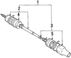 Foto de Kit Junta Homocinetica Original para Suzuki Swift 1989 1990 1991 1992 1993 1994 Marca SUZUKI Nmero de Parte 4411460B21