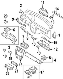 Foto de Guantera Original para Suzuki Forenza Suzuki Reno Marca SUZUKI Nmero de Parte 7341085Z01