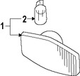 Foto de Luz de marcador lateral Original para Suzuki Forenza 2005 2006 2007 2008 Marca SUZUKI Nmero de Parte 3654085Z10