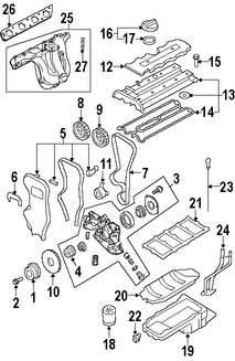 Foto de Bomba de Aceite Original para Suzuki Reno Suzuki Forenza Marca SUZUKI Nmero de Parte 1610085Z12