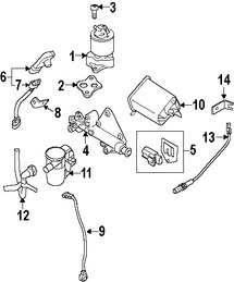 Foto de Sensor de Detonacin Original para Suzuki Reno Suzuki Forenza Suzuki Verona Marca SUZUKI Nmero de Parte 1864086Z00