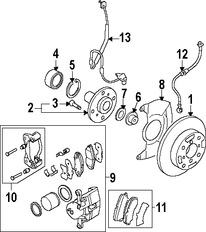 Foto de Cubierta de Polvo de Frenos Original para Suzuki Reno Suzuki Forenza Marca SUZUKI Nmero de Parte 5532185Z00