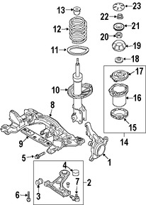 Foto de Tornillo de Brazo de Control de Suspension Original para Suzuki Reno 2005 2006 2007 2008 Marca SUZUKI Nmero de Parte 4522285Z10