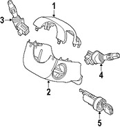 Foto de Cubierta de la Columna de Direccion Original para Suzuki Reno Suzuki Forenza Marca SUZUKI Nmero de Parte 4842185Z00