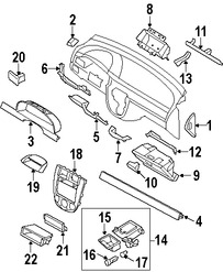 Foto de Cubierta de Panel de Instrumentos Original para Suzuki Reno 2005 2006 2007 2008 Marca SUZUKI Nmero de Parte 3728585Z40