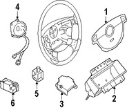 Foto de Mdulo de control del Air Bag Original para Suzuki Reno Suzuki Forenza Marca SUZUKI Nmero de Parte 3891085Z20