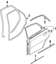 Foto de Carcasa de puerta Original para Suzuki Reno 2006 2007 2008 Marca SUZUKI Nmero de Parte 6800484Z40