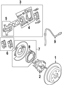 Foto de Kit de reparacin de Mordaza de Freno Original para Suzuki Reno 2005 2006 2007 2008 Marca SUZUKI Nmero de Parte 5542085Z00