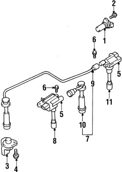 Foto de Cable de Bujia Original para Suzuki Esteem 1999 2000 2001 Marca SUZUKI Nmero de Parte 3374066D00