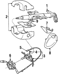 Foto de Cubierta de la Columna de Direccion Original para Suzuki Esteem 1998 1999 2000 2001 2002 Marca SUZUKI Nmero de Parte 4840061G50T01