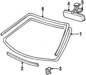 Foto de Parabrisas de Cristal Original para Suzuki Esteem Marca SUZUKI Nmero de Parte 8451160G90