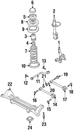 Foto de Muon de Suspensin Original para Suzuki Esteem Marca SUZUKI Nmero de Parte 4611060822