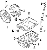 Foto de Carter Transmisin Automtica Original para Suzuki XL-7 2004 2005 2006 Suzuki Grand Vitara 2006 2007 2008 Marca SUZUKI Nmero de Parte 2476054J10