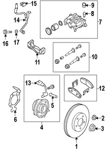 Foto de Tuerca de Eje Original para Suzuki XL-7 2007 2008 2009 Marca SUZUKI Nmero de Parte 4345978J00