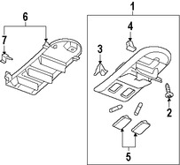 Foto de Lente de luz de mapa Original para Suzuki XL-7 2007 2008 2009 Marca SUZUKI Nmero de Parte 3992578J00