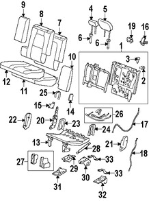 Foto de Apoyabrazos del Asiento Original para Suzuki XL-7 2007 2008 2009 Marca SUZUKI Nmero de Parte 8750178J20