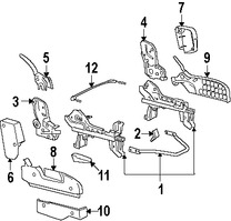 Foto de Manilla de Ajuste de Reclinacion Asiento Trasero Original para Suzuki XL-7 2007 2008 2009 Marca SUZUKI Nmero de Parte 8521178J11