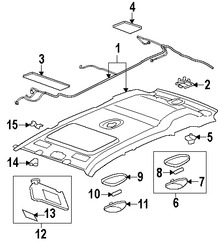 Foto de Lente de luz del domo Original para Suzuki XL-7 2007 2008 2009 Marca SUZUKI Nmero de Parte 3621278J01