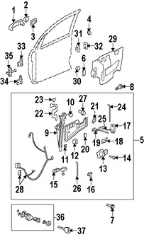 Foto de Freno de puerta Original para Suzuki XL-7 2007 2008 2009 Marca SUZUKI Nmero de Parte 8181078J00