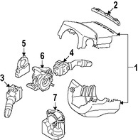 Foto de Cubierta de la Columna de Direccion Original para Suzuki Kizashi 2010 2011 2012 2013 Marca SUZUKI Nmero de Parte 4840057L005PK