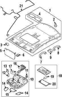 Foto de Lente de luz de mapa Original para Suzuki Kizashi 2010 2011 2012 2013 Marca SUZUKI Nmero de Parte 3623257L00