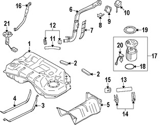 Foto de Tanque de Combustible Original para Suzuki Kizashi 2010 2011 2012 2013 Marca SUZUKI Nmero de Parte 8910157L60