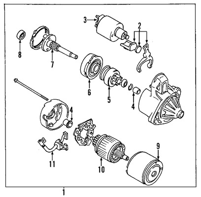 Foto de Solenoide de Encendido Original para Suzuki Esteem Suzuki Vitara Suzuki Aerio Suzuki Grand Vitara Suzuki XL-7 Marca SUZUKI Nmero de Parte 3122086032