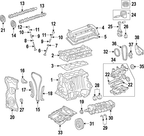 Foto de Rodamiento Eje Balanceador Original para Suzuki Kizashi Suzuki Grand Vitara Marca SUZUKI Nmero de Parte 1222778K00