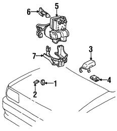 Foto de Mdulo de control de ABS Original para Toyota T100 1996 Marca TOYOTA Nmero de Parte 8954034031