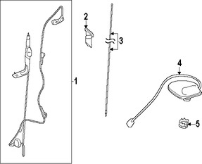 Foto de Base de Antena de Radio Original para Toyota Tundra Marca TOYOTA Nmero de Parte 863090C040