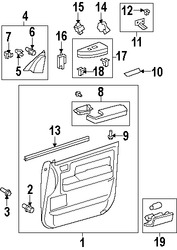 Foto de Switch de Memoria de Asiento Original para Toyota Tundra Marca TOYOTA Nmero de Parte 849270C020