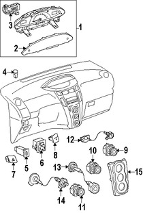 Foto de Indicador de estado del sistema del Air Bag Original para Toyota Yaris 2007 2008 2009 2010 2011 Marca TOYOTA Nmero de Parte 8395052050