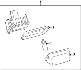 Foto de Lente de lmpara de placa Original para Toyota Yaris Toyota Prius C Marca TOYOTA Nmero de Parte 812710D120