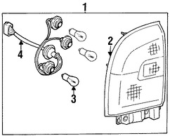 Foto de Zcalo de Luz Trasera Original para Toyota RAV4 1996 1997 Marca TOYOTA Nmero de Parte 8155542020