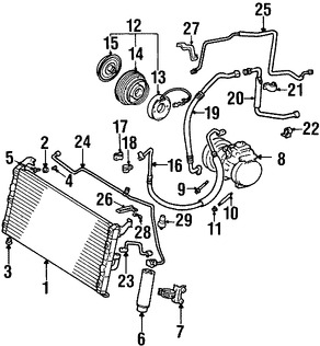 Foto de Manguera Descarga Refrigerante Aire Acondicionado Original para Toyota RAV4 1996 1997 1998 1999 2000 Marca TOYOTA Nmero de Parte 8871142010