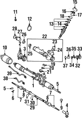 Foto de Linea de Presin Direccin Hidrulica Original para Toyota RAV4 1996 1997 1998 1999 2000 Marca TOYOTA Nmero de Parte 4441942020