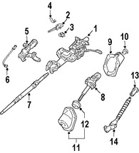 Foto de Cardn de Eje de Columna Direccin Original para Toyota 4Runner Toyota FJ Cruiser Marca TOYOTA Nmero de Parte 4522035170