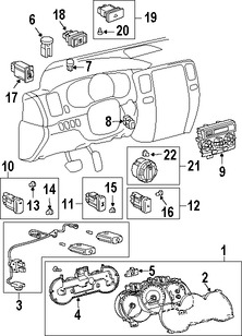 Foto de Panel de Control de Termperatura Climatizacin Original para Toyota 4Runner 2006 2007 2008 2009 Marca TOYOTA Nmero de Parte 5590035561