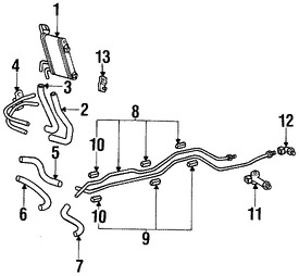 Foto de Terminal de Enfriador de Aceite Transmision Automatica Original para Toyota Sequoia Toyota Tundra Toyota 4Runner Marca TOYOTA Nmero de Parte 9040714024