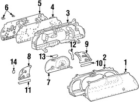 Foto de Lente de Panel de Instrumentos Original para Toyota Sequoia 2001 2002 2003 2004 Marca TOYOTA Nmero de Parte 838310C110