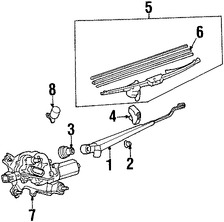 Foto de Motor Limpiaparabrisas Vidrio Trasero Original para Toyota Sequoia Marca TOYOTA Nmero de Parte 8513034010