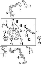 Foto de Conjunto de Mangueras de Calentador Original para Toyota Highlander 2008 2009 2010 2011 2012 2013 Marca TOYOTA Nmero de Parte 872070E020