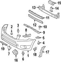 Foto de Absorbedor de impacto de gomaespuma del parachoque Original para Toyota RAV4 2006 2007 2008 2012 Marca TOYOTA Nmero de Parte 526140R010