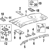 Foto de Lente de luz de mapa Original para Toyota RAV4 Marca TOYOTA Nmero de Parte 8126542010