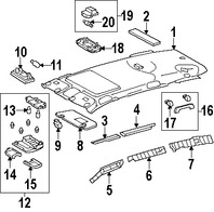 Foto de Luz de mapa Original para Toyota RAV4 2007 2008 2009 2010 2011 2012 Marca TOYOTA Nmero de Parte 8126042140B0