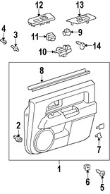 Foto de Interruptor de vidrio elctrico de la puerta Original para Toyota Scion Marca TOYOTA Nmero de Parte 8481012080