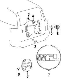 Foto de Tuerca de Llanta de Repuesto Original para Toyota FJ Cruiser Marca TOYOTA Nmero de Parte 9017910074