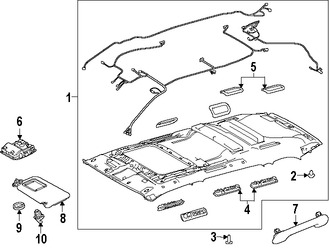 Foto de Barra Interior para agarrarse Original para Toyota Highlander 2014 2015 2016 2017 Toyota Corolla 2017 Marca TOYOTA Nmero de Parte 746100R010A1