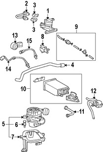 Foto de Bomba de Inyeccin de Aire secundaria Original para Toyota Tacoma Marca TOYOTA Nmero de Parte 176000C020